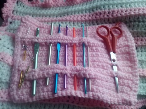 Kellys crochet hook holder