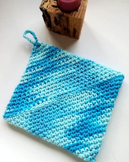 crocheted potholder pattern